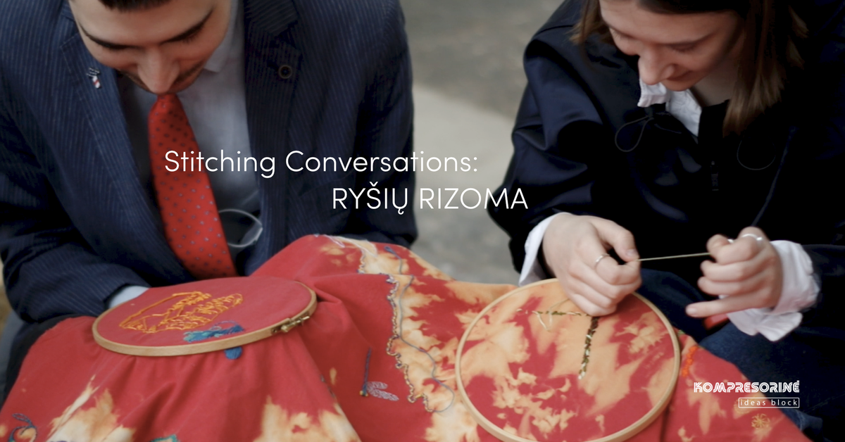 Stitching Conversations: Ryšių rizoma