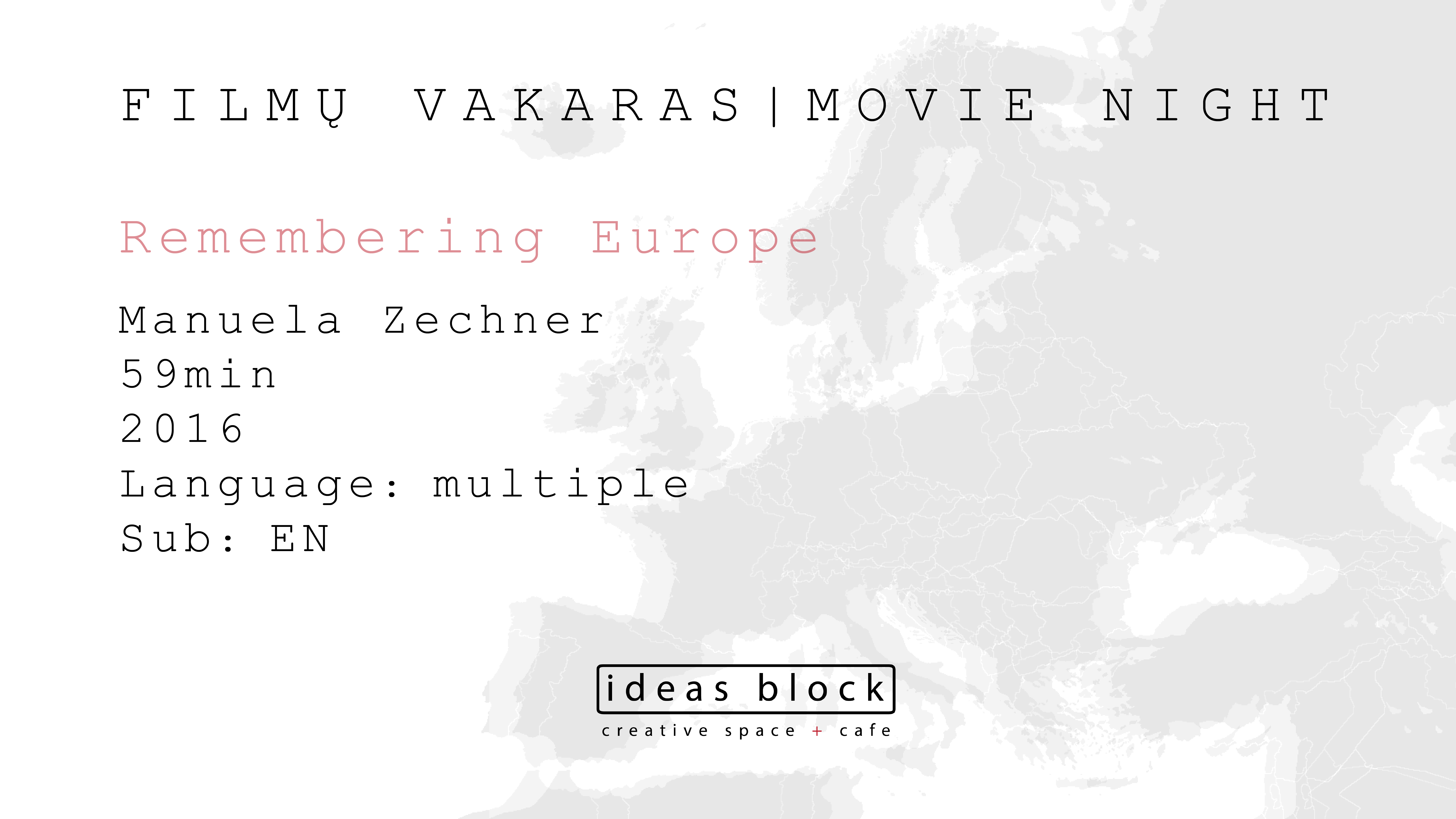 Movie night - Remembering Europe