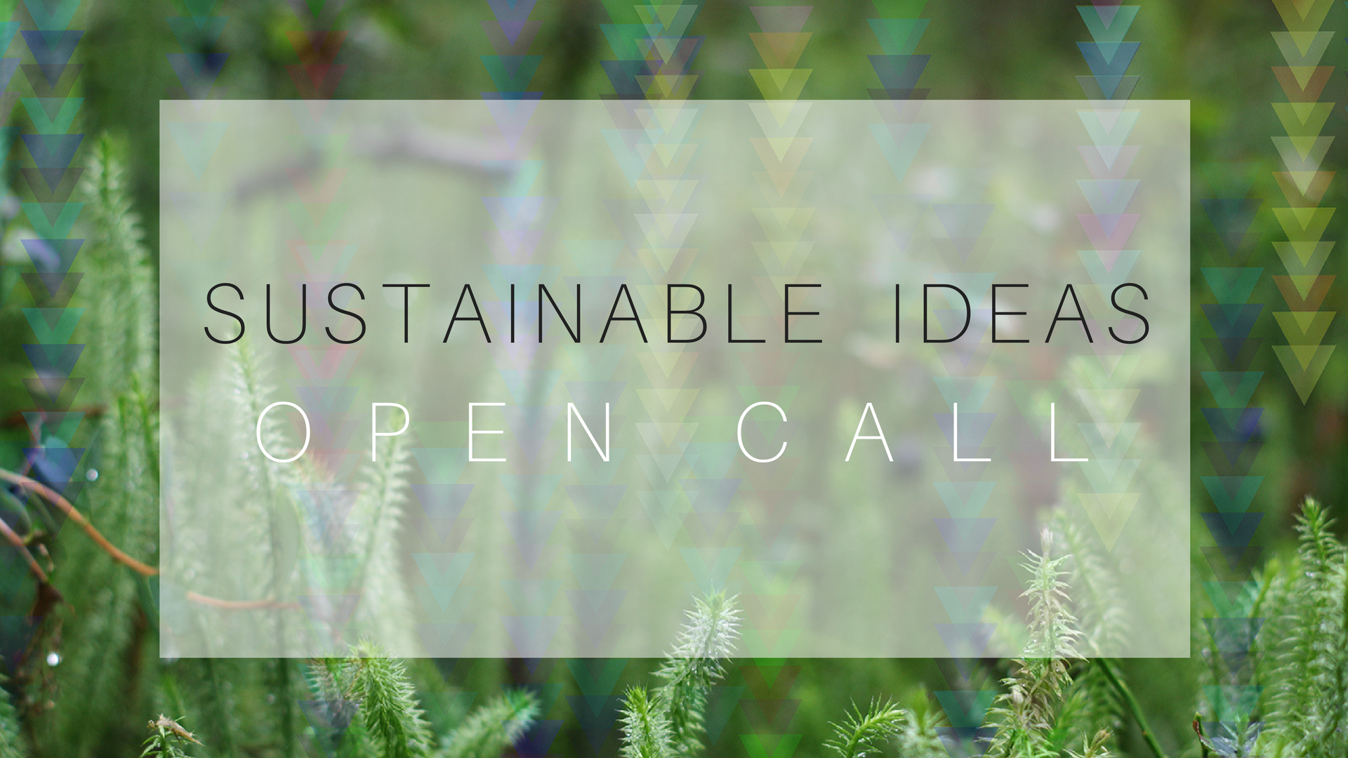 Sustainable Ideas open call