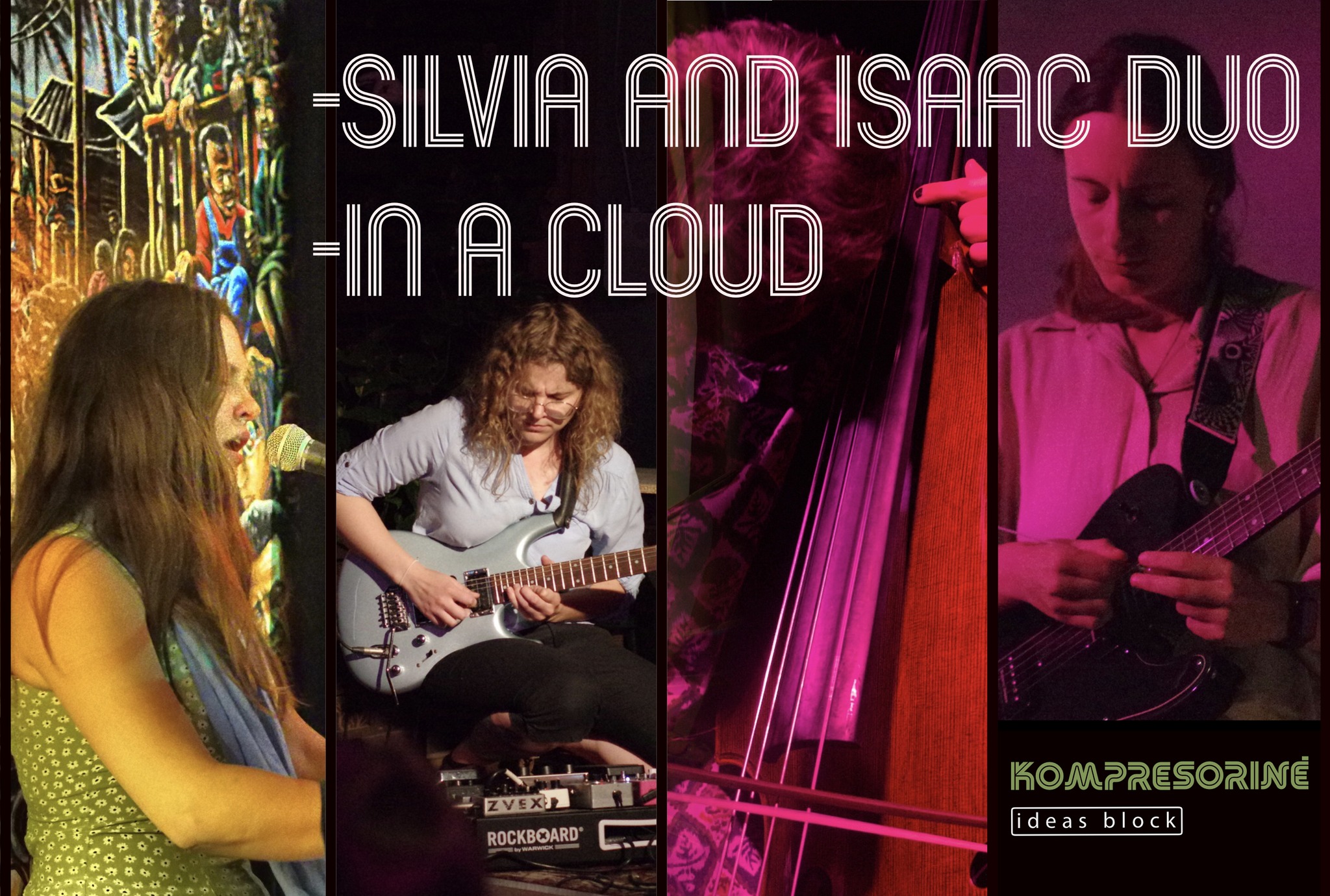 Silvia and isaac duo, in a cloud